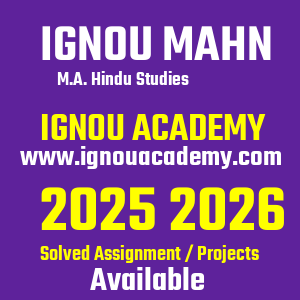 IGNOU MAHN SOLVED ASSIGNMENT 2025 2026